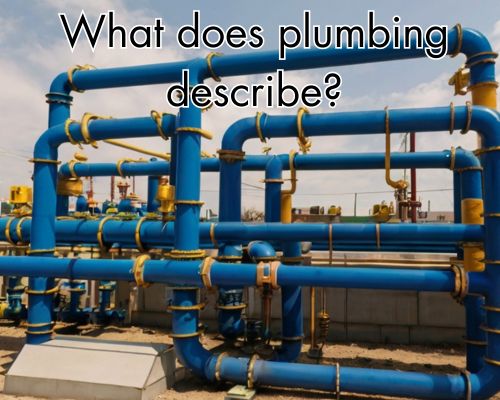Large pipes in a construction site.