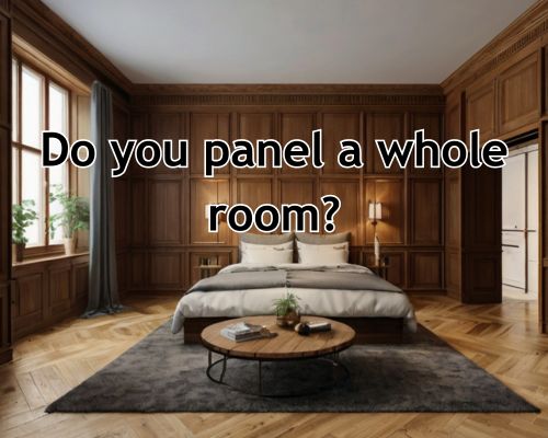 Rich mahogany walls exude luxury.