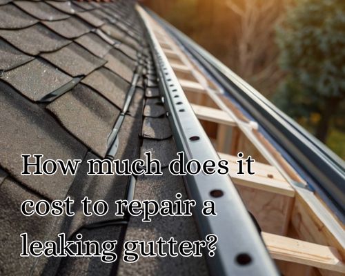 Gutterguard is installed along the roof gutter.