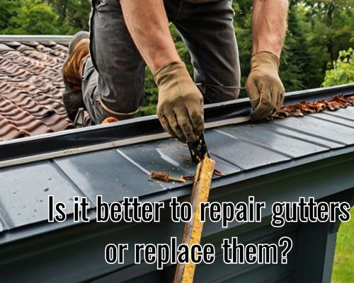 a guttering almost done replacing