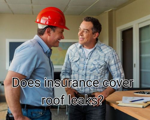 a roofer and a client in the office having a talk