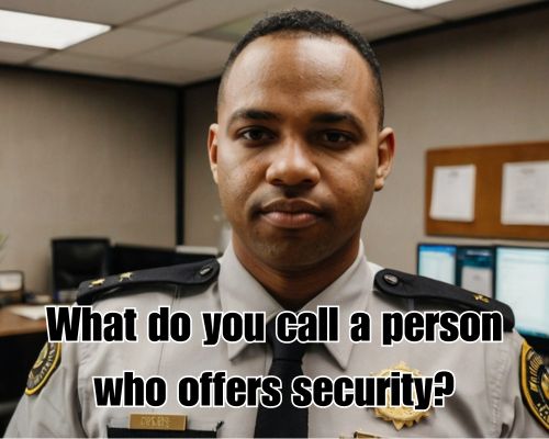a security officer at work