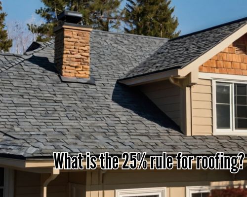 a shingled home roofing