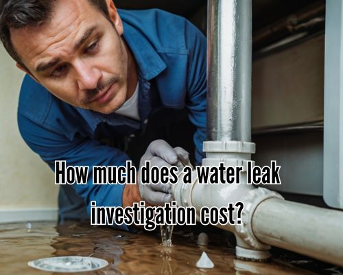 plumber checking out source of pipe leakage