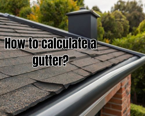 a well calculated roof gutter installed